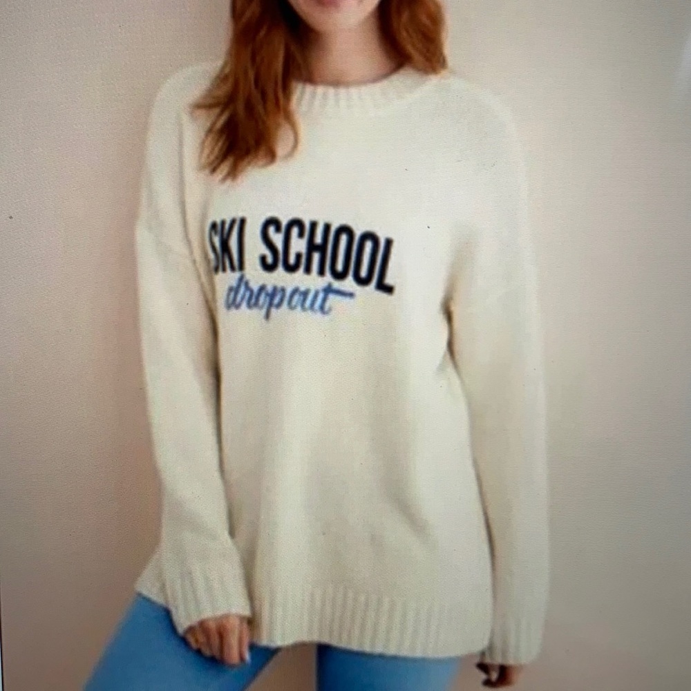 Ski school dropout sweater